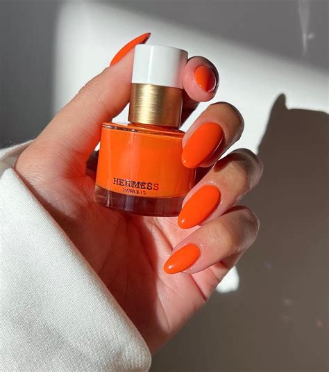 hermes orange nail polish|hermes nail polish sale.